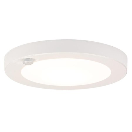 WESTINGHOUSE Fixture Ceiling LED Flush-Mount Sensor 7W 4000K Rnd 6In White White Frosted Shd 6111800